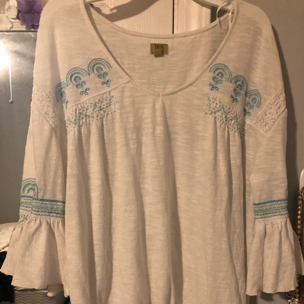 True Craft white blouse